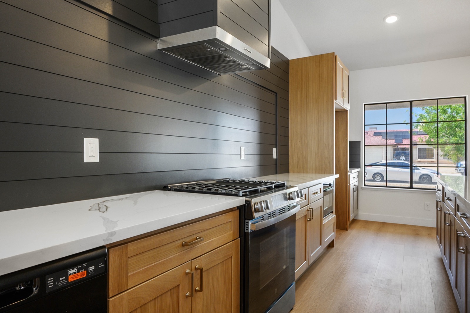 Renovated kitchen with custom cabinetry