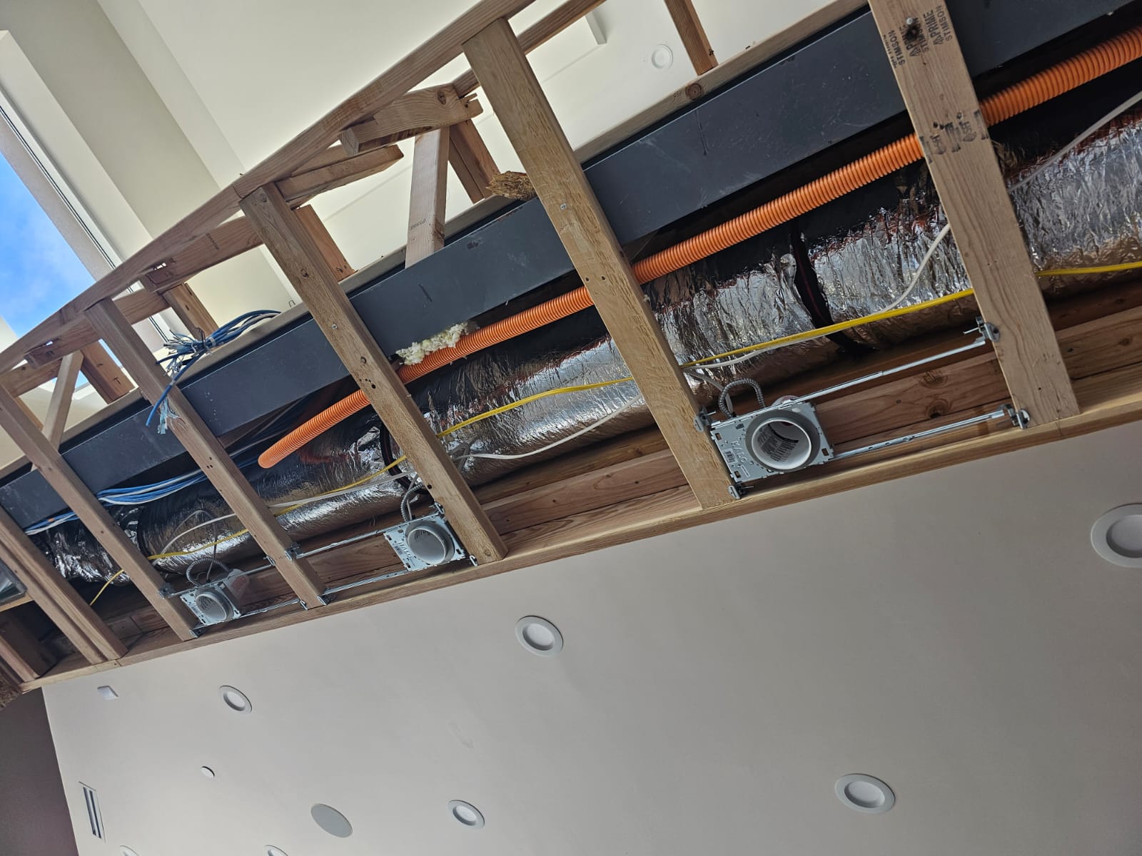 Electrical rough-in during repair